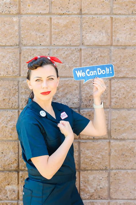 Easy Rosie The Riveter Costume Friday We Re In Love