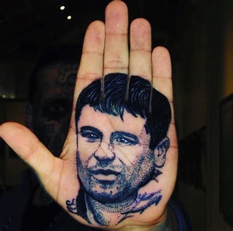 El Chapo Palm Tattoo R Atbge