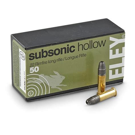 Eley 22Lr Subsonic Hp 40 Grain 50 Rounds 296689 22Lr Ammo At