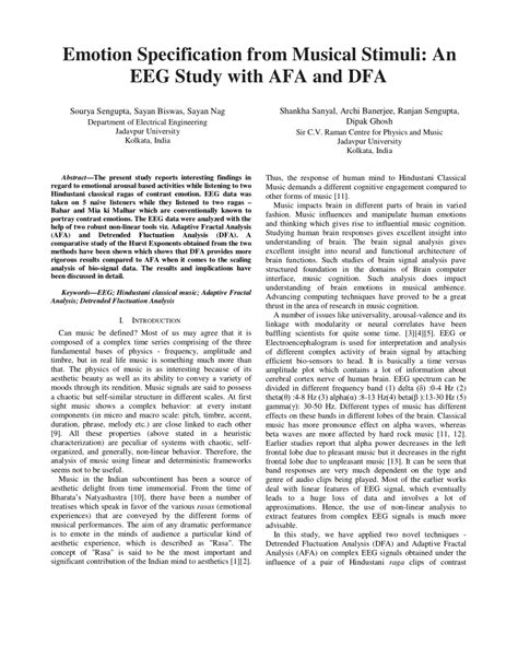 Emotion Specification From Musical Stimuli An Eeg Study With Afa And