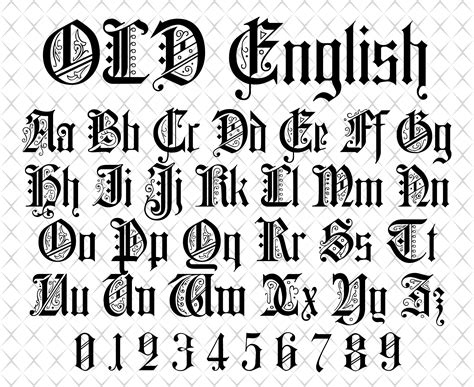 English Font Old English Font Svg Old English Script Svg Font Svg Files