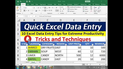 Excel Data Entry Tips For Extreme Productivity Tricks And Techniques