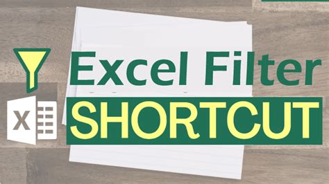 Excel Filter Shortcut Easy Excel Tips Excel Tutorial Free Excel