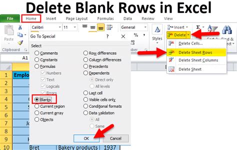 Excel How To Remove Blank Rows Formula Printable Timeline Templates