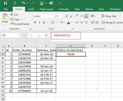 Excel Isblank Function How To Use Formula Examples