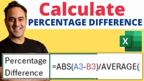 Excel Percentage Difference Equation For Percentage Difference