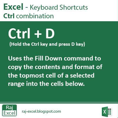 Excel Shortcut Keys Ctrl D Duplicate Data Artofit