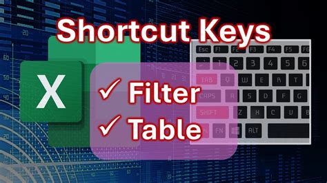 Excel Shortcut Keys Filter Gasray