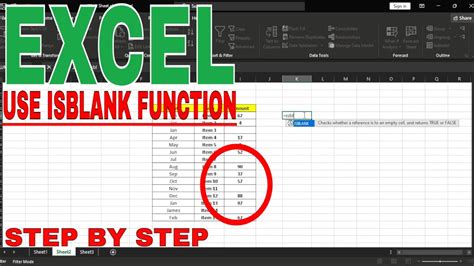 Fall Back On Isblank Function In Excel Youtube