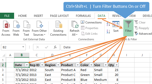 Filter Shortcut In Excel Top 7 Keyboard Shortcuts For Filters In Excel