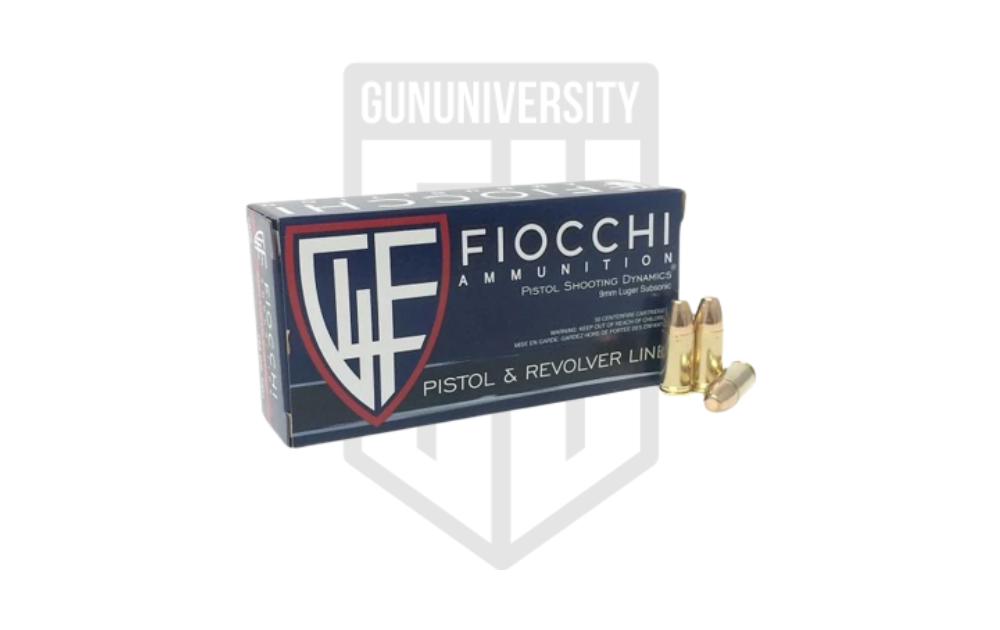 Fiocchi 9Mm 158 Grain Subsonic Ammunition Capitol Armory