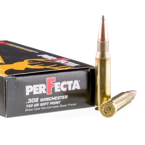 Fiocchi Perfecta 308 Win Ammo 20 Rounds Of 150 Grain Sp Ammunition