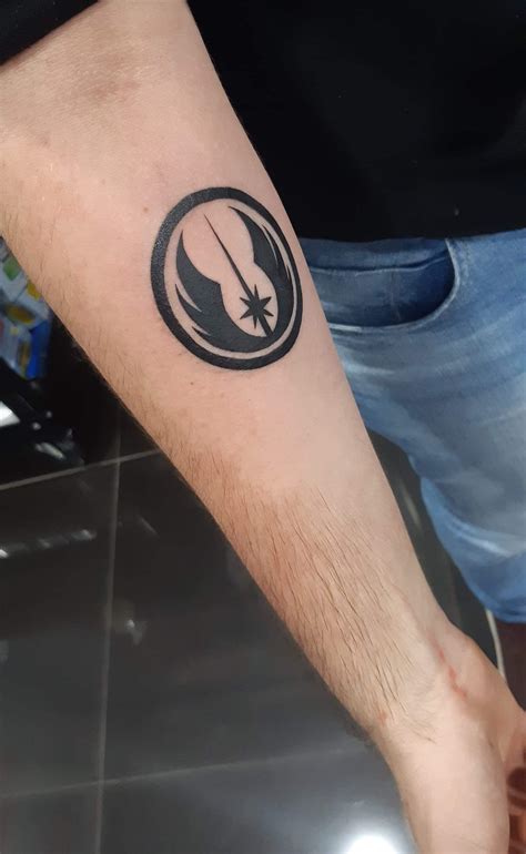 First Tattoo What Better Way To Rep The Jedi Order D Starwarstattoo