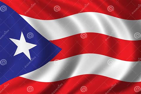 Flag Of Puerto Rico Stock Illustration Illustration Of Flag 340835