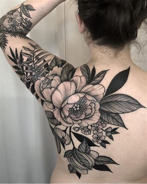 Floral Blackwork Beautytatoos Tattoos Beautiful Flower Tattoos