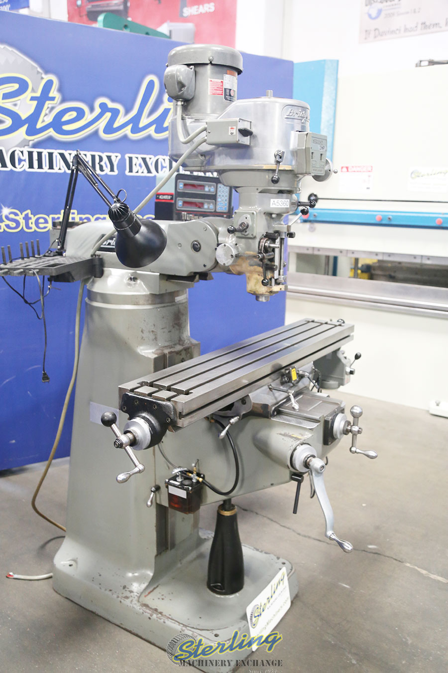 For Sale 9 X 42 Used Bridgeport Vertical Milling Machine Mdl