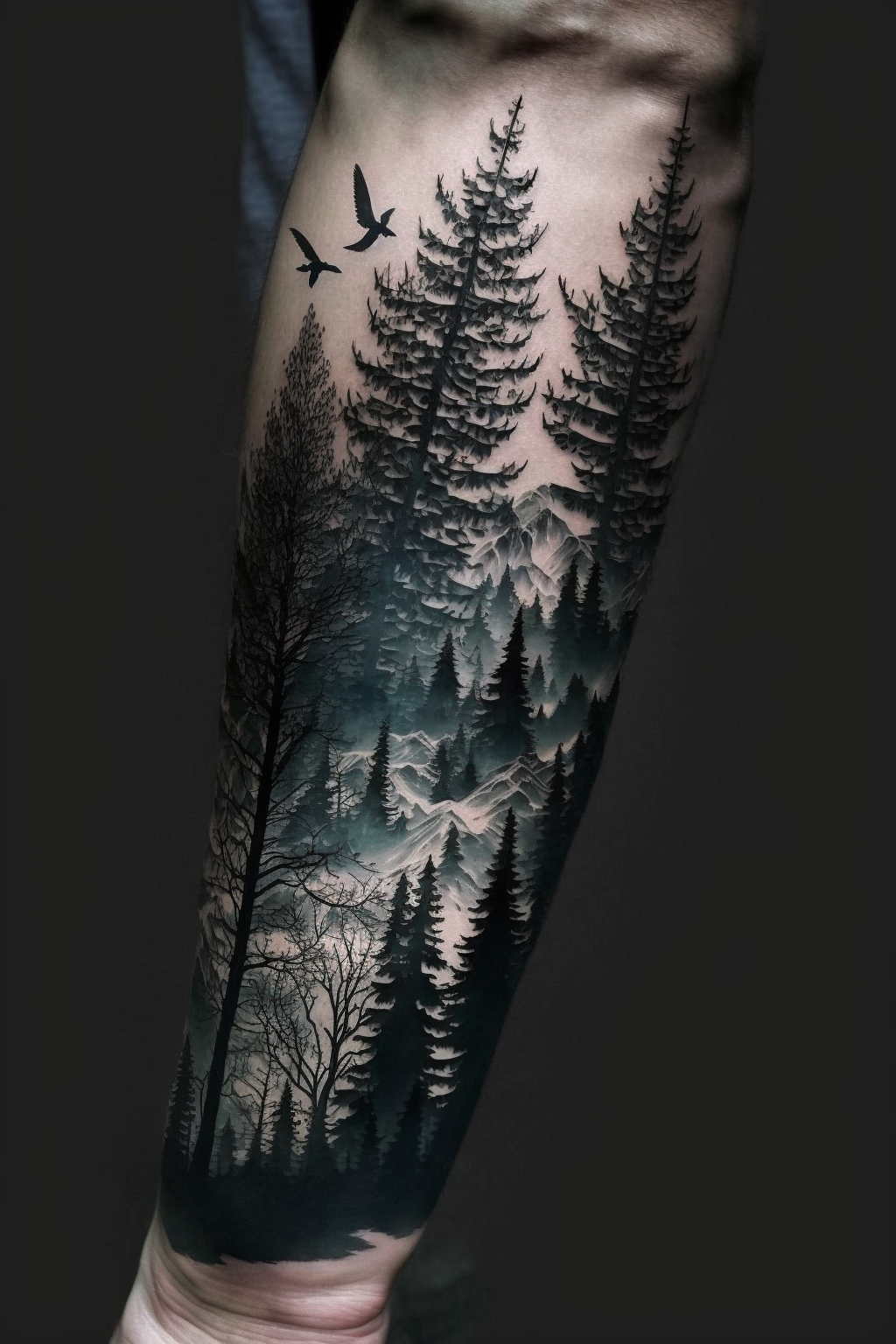 Forest Tattoo Arm