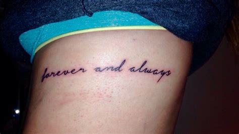 Forever And Always Rib Tattoo Forever And Always Tattoo Forever Tattoo