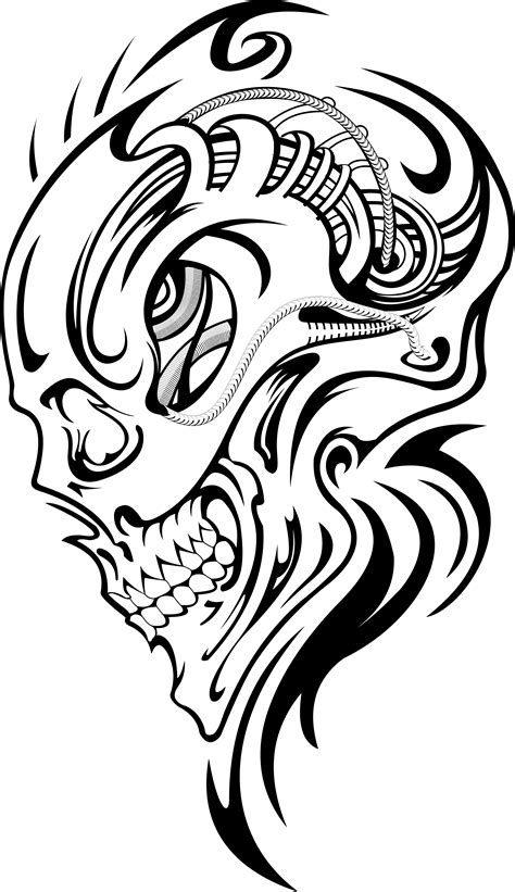 Free Skull Tattoo Stencils Download Free Skull Tattoo Stencils Png Images Free Cliparts On