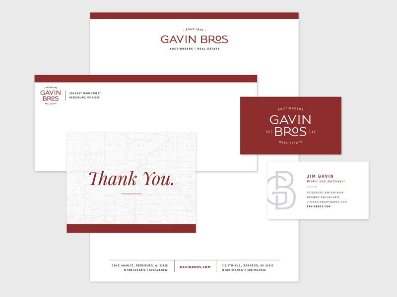 Gavin Bros Auctioneers Real Estate Logo Design Inspiration