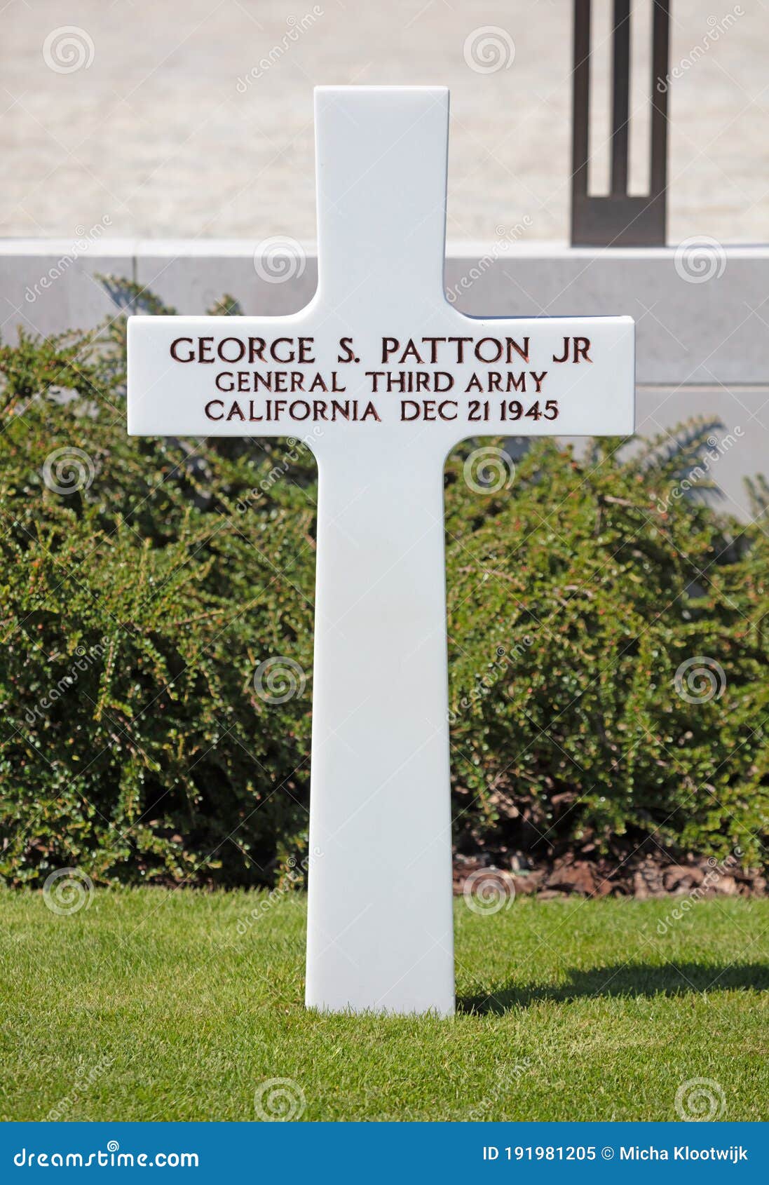 General George Patton S Tomb At The American Cemetery In Luxembourg