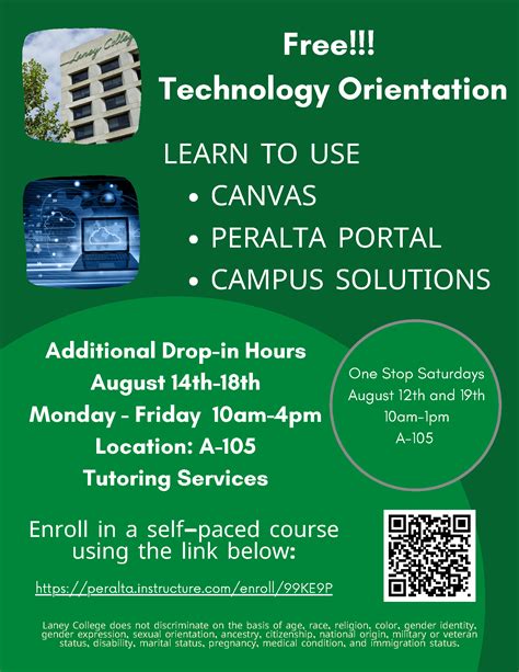 Get Enrollment Support Learn To Use Canvas Peralta Portal Campus