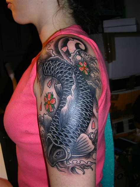 Girl Tattoo Designs Dragon Koi Tattoo Designs For Women