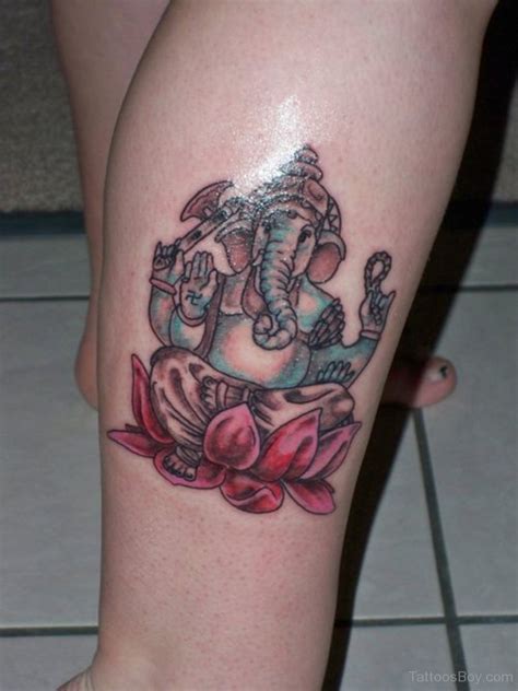 God Ganesha Tattoo On Leg Tattoos Designs