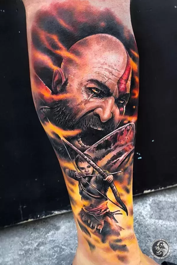 God Of War Tattoo Design Tattoogoto