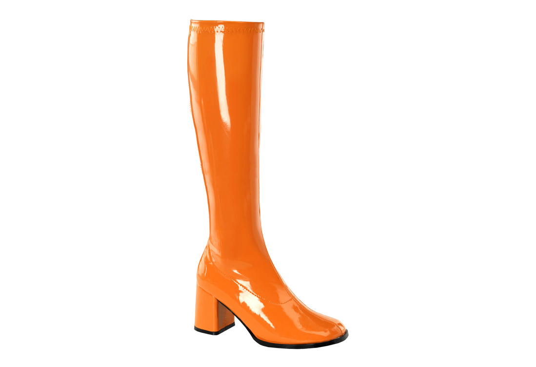 Gogo 300 Go Go Boot Orange Patent In 2022 Gogo Boots Boots