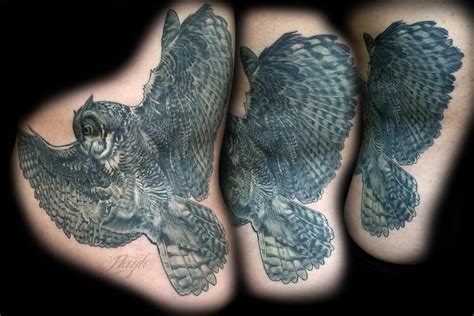 Great Horned Owl Tattoo By Haylo By Haylo Tattoonow