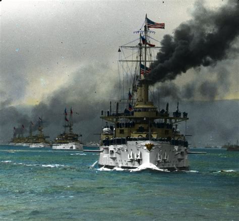 Great White Fleet Battleship Us Battleships Go Navy