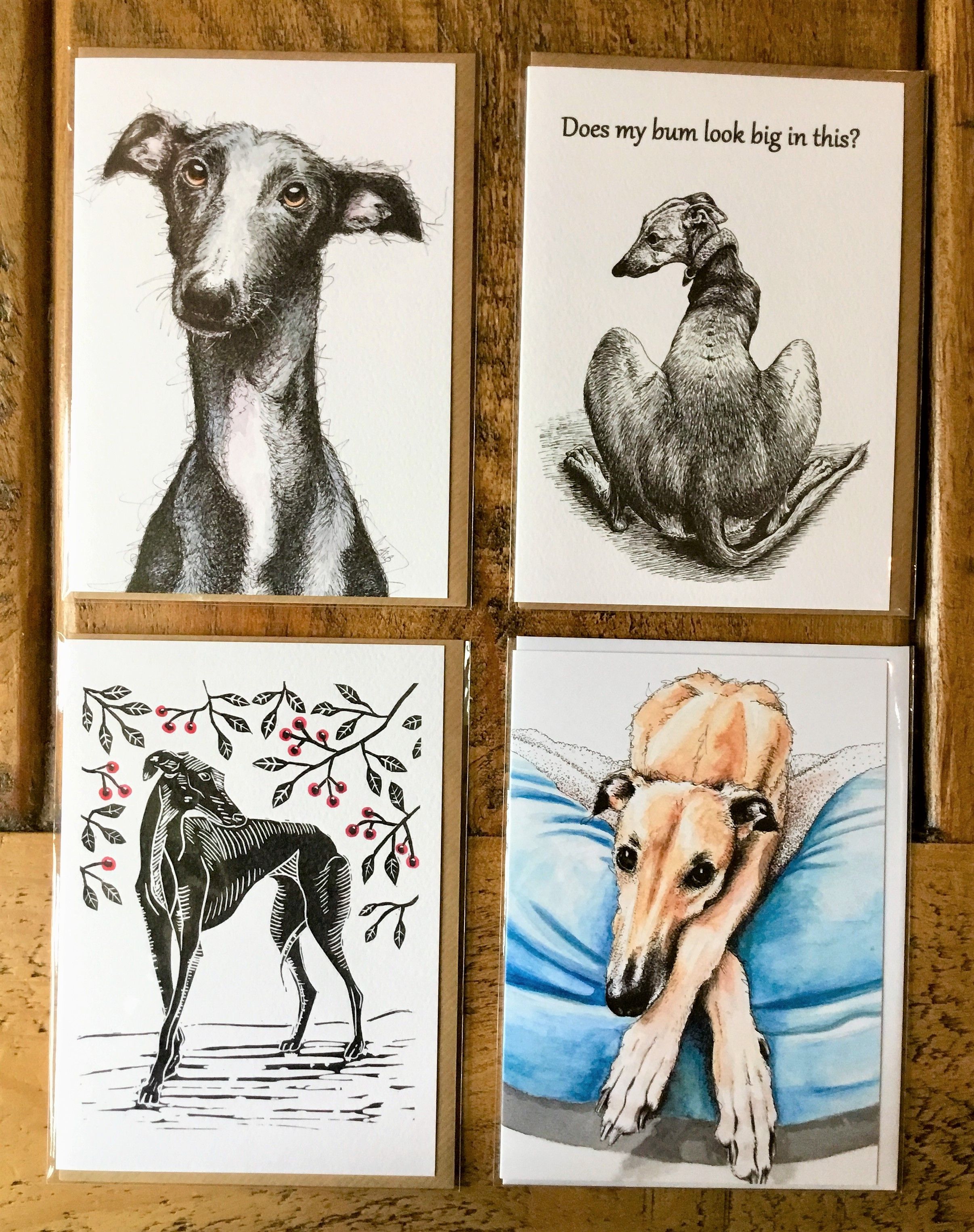 Greyhound Card Galgo Card Sighthound Card Rescue Hound Etsy Uk