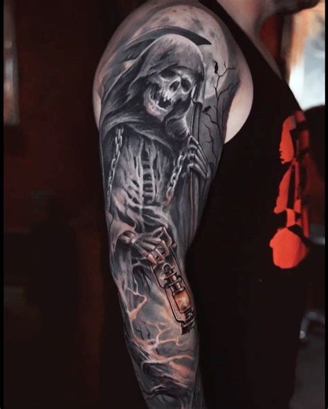 Grim Reaper Tattoo Sleeve Best Tattoo Ideas