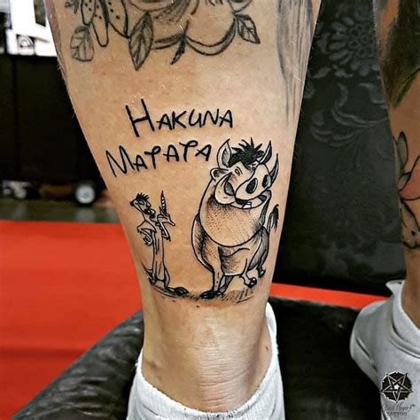 Hakuna Matata Tattoo Ideas Celebrating A Life Without Worries