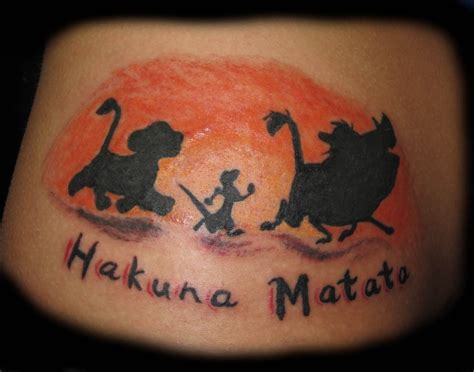 Hakuna Matata Tattoos Designs Ideas And Meaning Tattoos For You