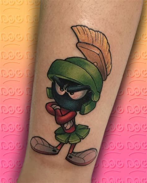 Half Sleeve Male Marvin The Martian Tattoos Boss Tattoo Sick Tattoo