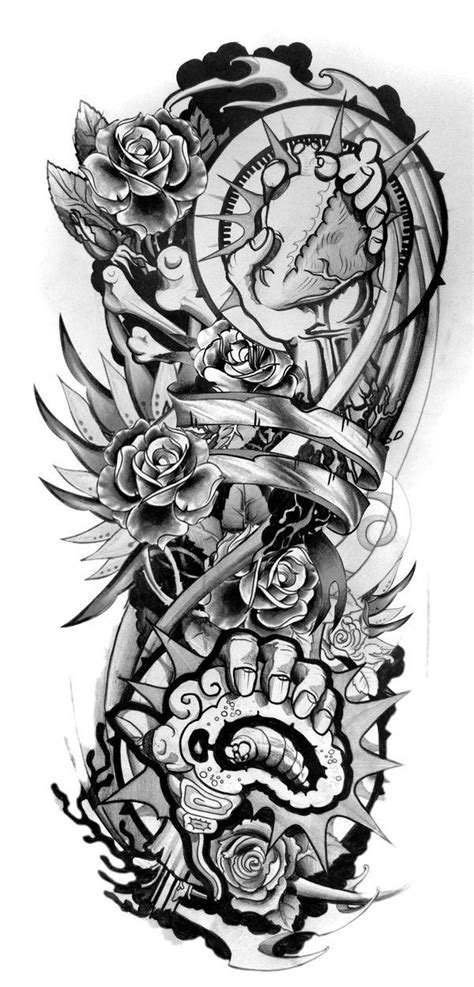 Half Sleeve Tattoo Stencils Half Sleeve Tattoos Drawings Tattoo Style Drawings Sketch Tattoo