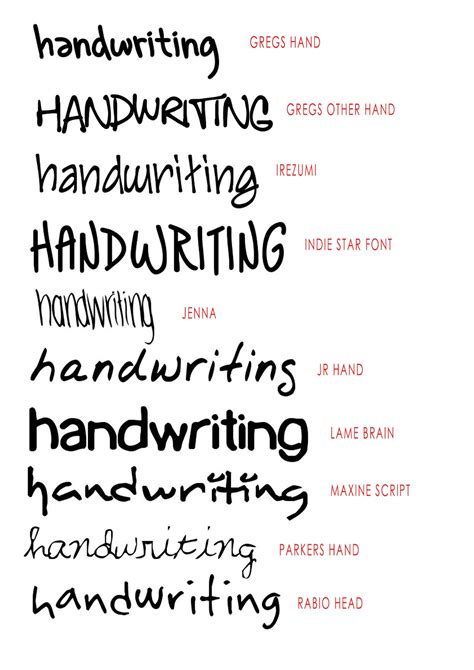 Handwriting Names In Word