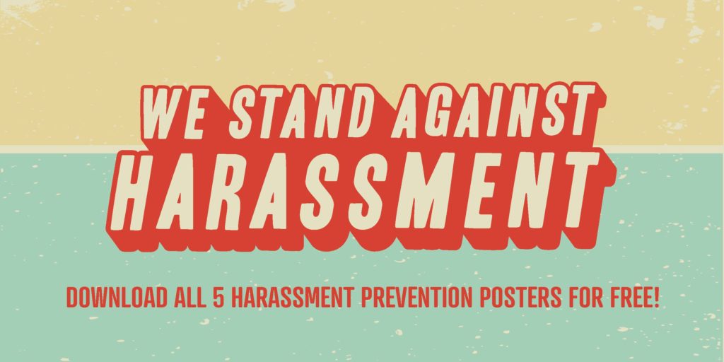 Harassment Prevention Posters Inspired Elearning Resources