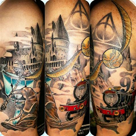 Harry Potter Sleeve Tattoo Ideas Photos