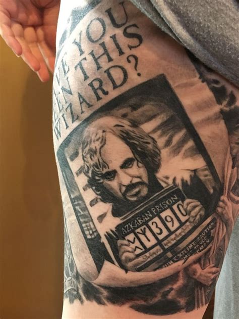 Harry Potter Sleeve Tattoo With Sirius Black Made By John Hudic At La