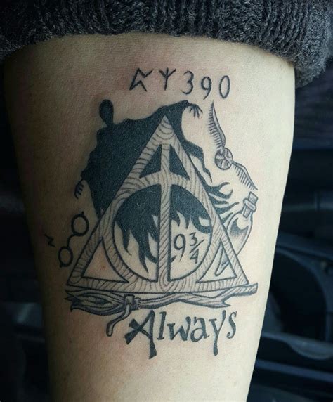 Harry Potter Tattoo Reliquias De La Muerte Deathly Hallows Dementor