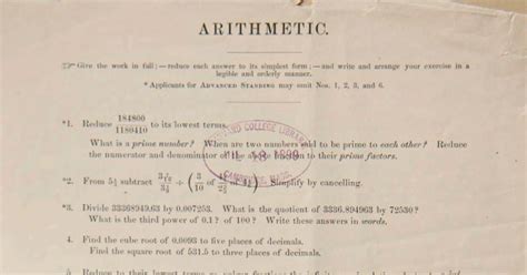 Harvard Math Entrance Exam From 1869 That Doesn Amp 39 T Allow The Use Of Calculator Has Everyone