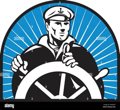 Helmsman A Stock Vector Images Alamy