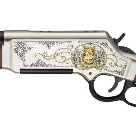 Henry Long Ranger Wildlife Coyote Edition Nickel Plated 223 Lever Action