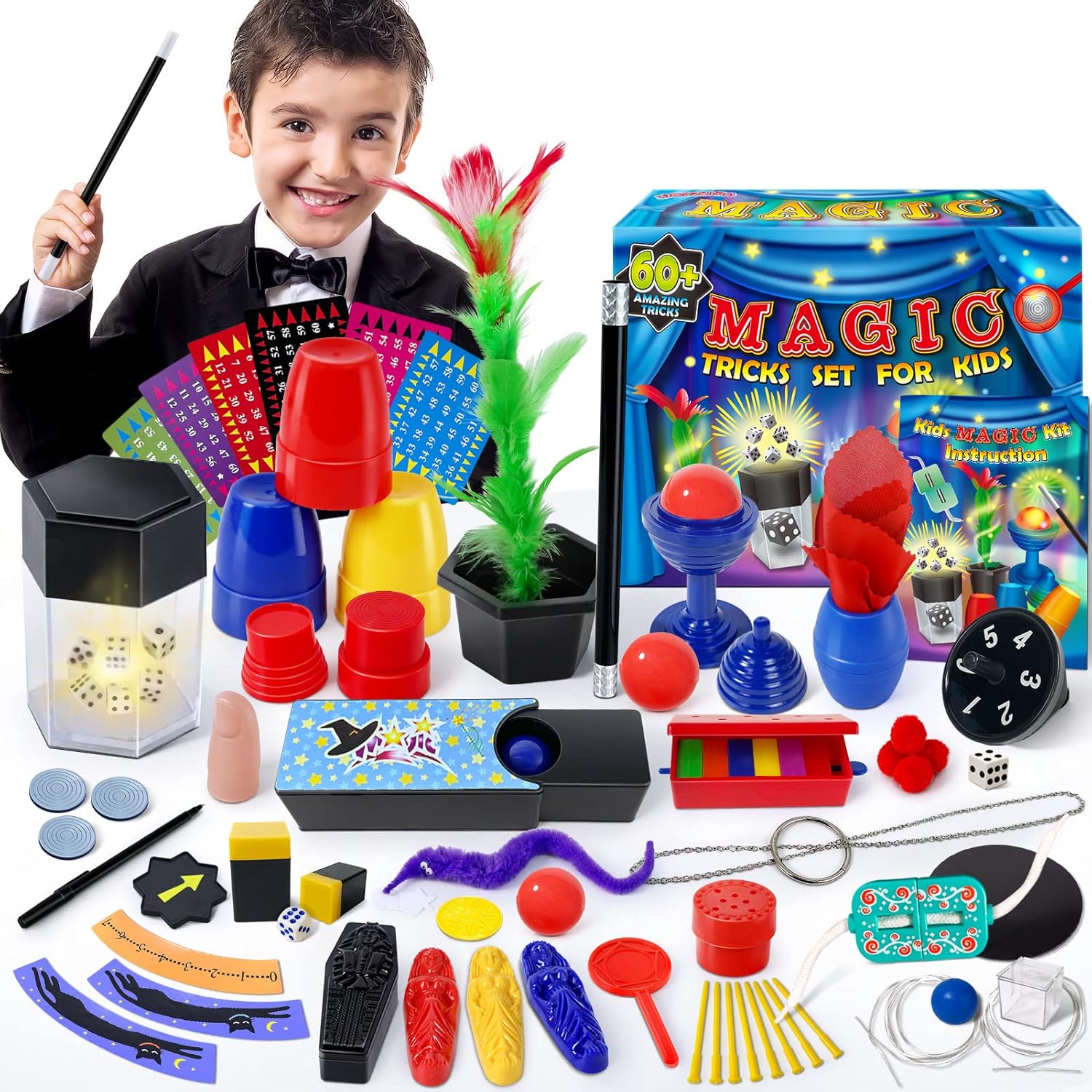 Heyzeibo Magic Set 60 Magic Tricks For Kids Magic Kit With Magic