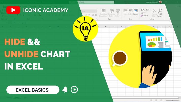 Hide Unhide Chart In Excel Iconic Academy Youtube