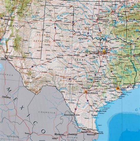 High Detailed Texas Map