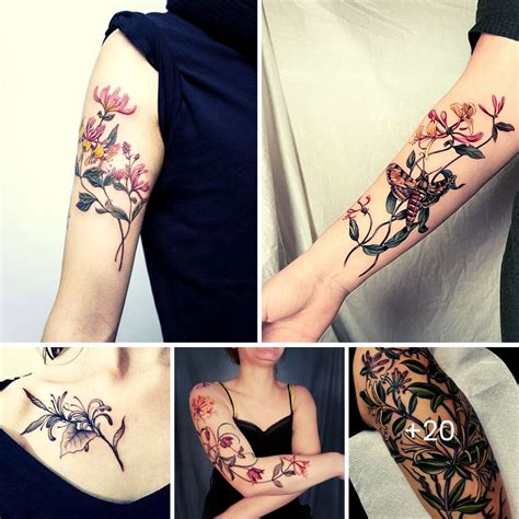 Honeysuckle Tattoos Symbolism And Design Inspiration